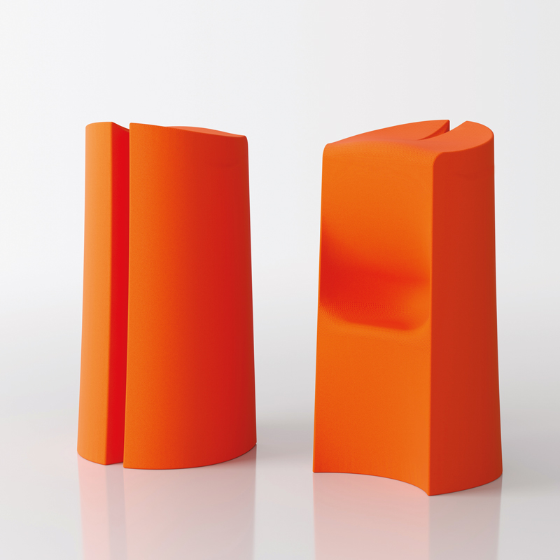 Kalispera tabouret haut de design - orange 1